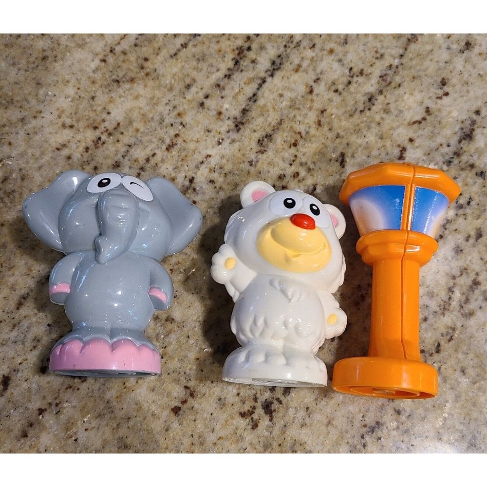 Vtech Smartville Town Zoo Animals & Post Replacement Figures Lot of 3